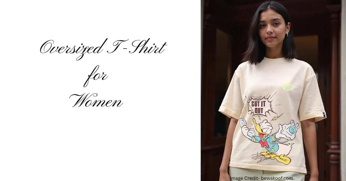 Oversized branded T-shirt for Women